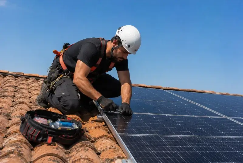 Maintenance et monitoring de panneaux solaires à Almayrac